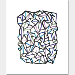 cold crystal design Posters and Art